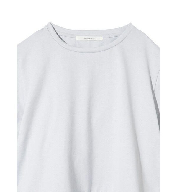 MIDIUMISOLID「MIDIUMISOLID for Ladies シアーミックスファブリックTシャツ」|Tシャツ・カットソー|