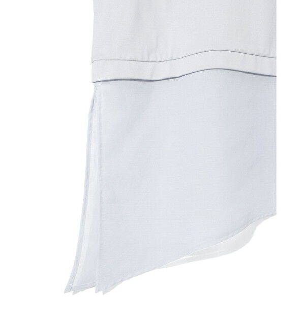 MIDIUMISOLID「MIDIUMISOLID for Ladies シアーミックスファブリックTシャツ」|Tシャツ・カットソー|