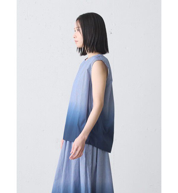 MidiUmi「MidiUmi グラデーションダイノースリーブシャツ」|シャツ・ブラウス|