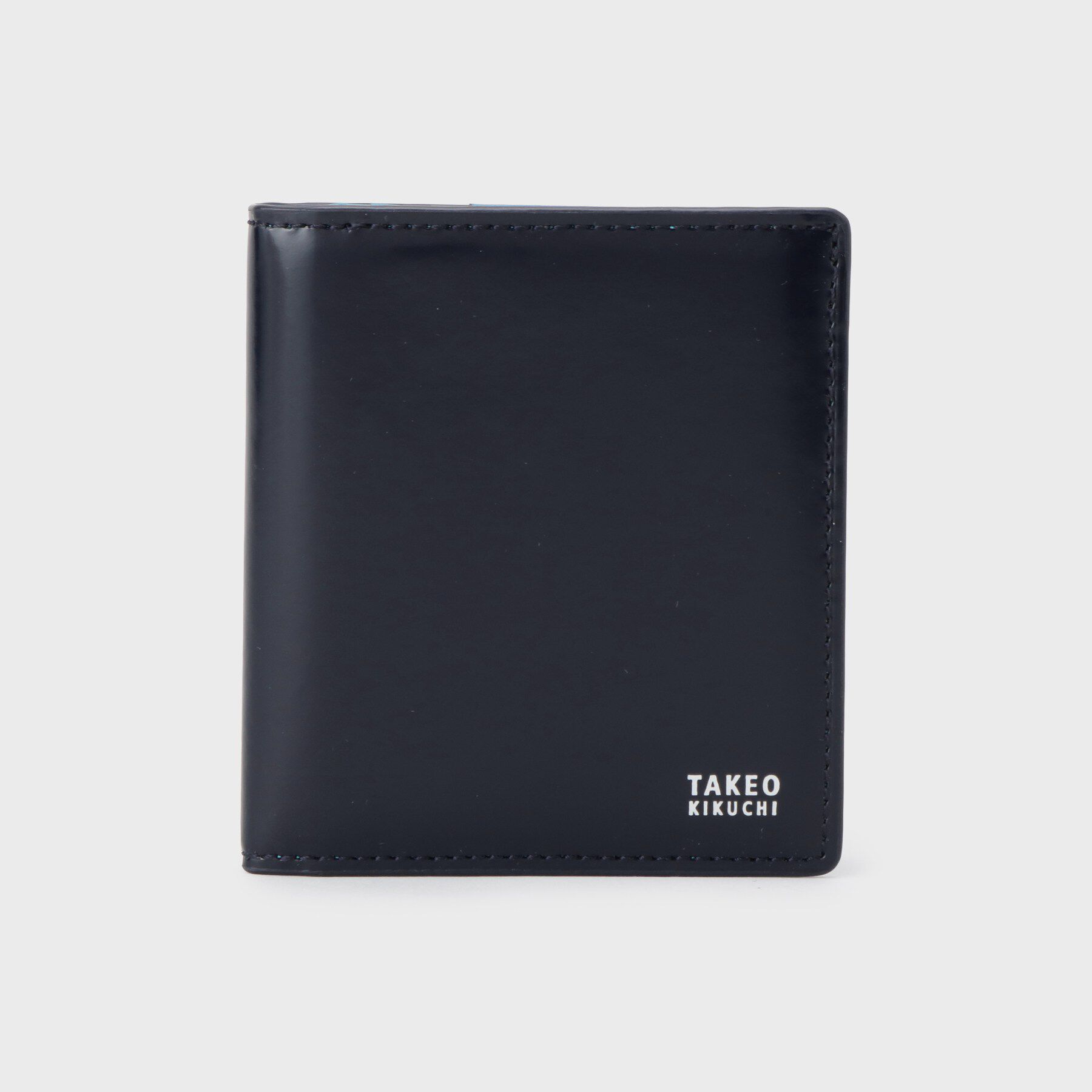 TAKEO KIKUCHI「【コードバン調】クラシックライン純札（じゅんさつ）2つ折り」|財布|ネイビー(094)