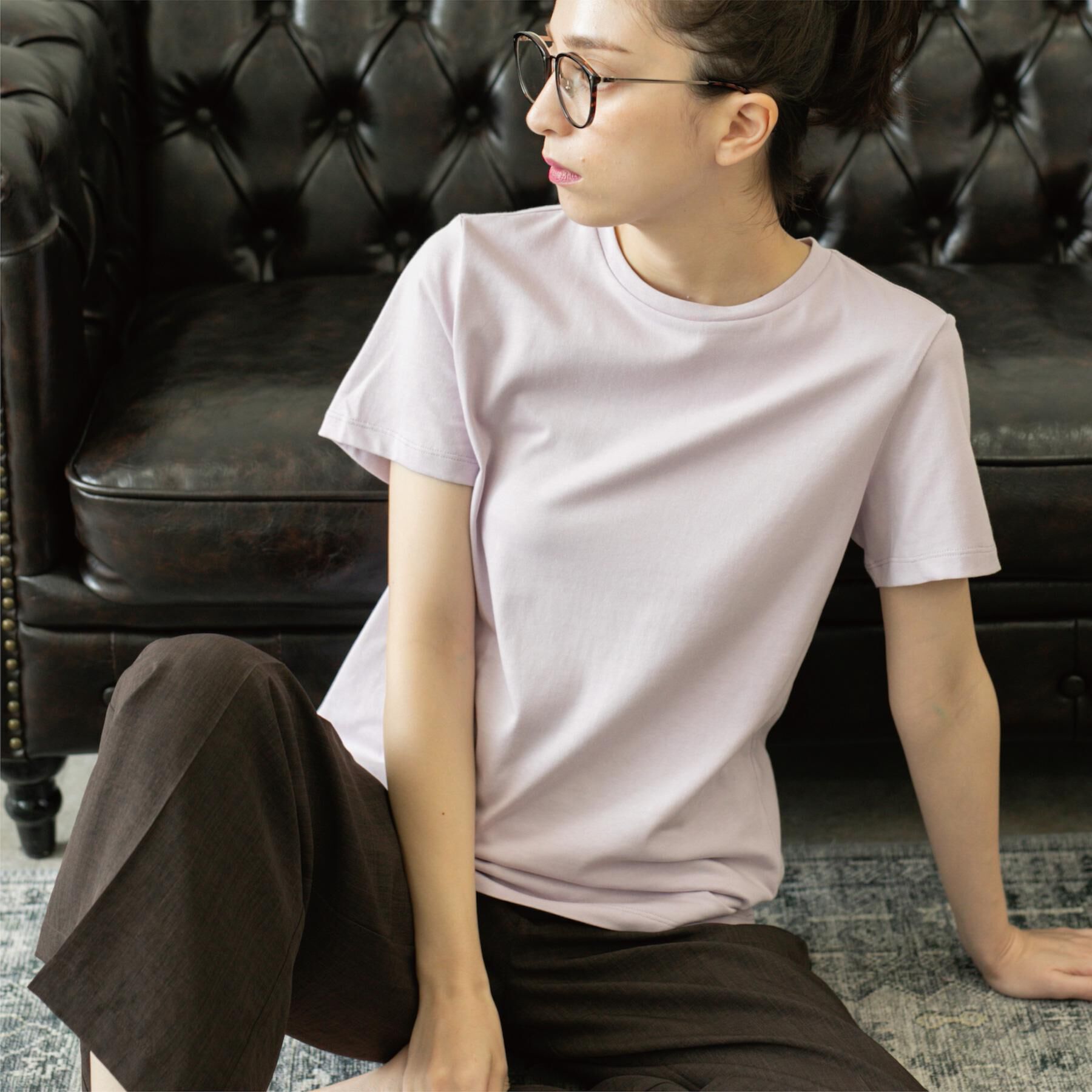 OPAQUE.CLIP「《5色展開》ベーシックTシャツ【洗濯機洗い可／UV／接触冷感】」|Tシャツ・カットソー|