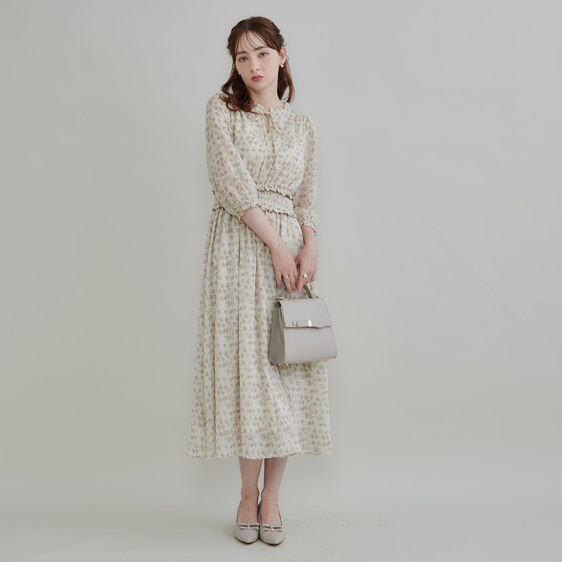 Couture broach「【大人の甘さ・洗濯機可】小花柄ワンピース」|ワンピース|
