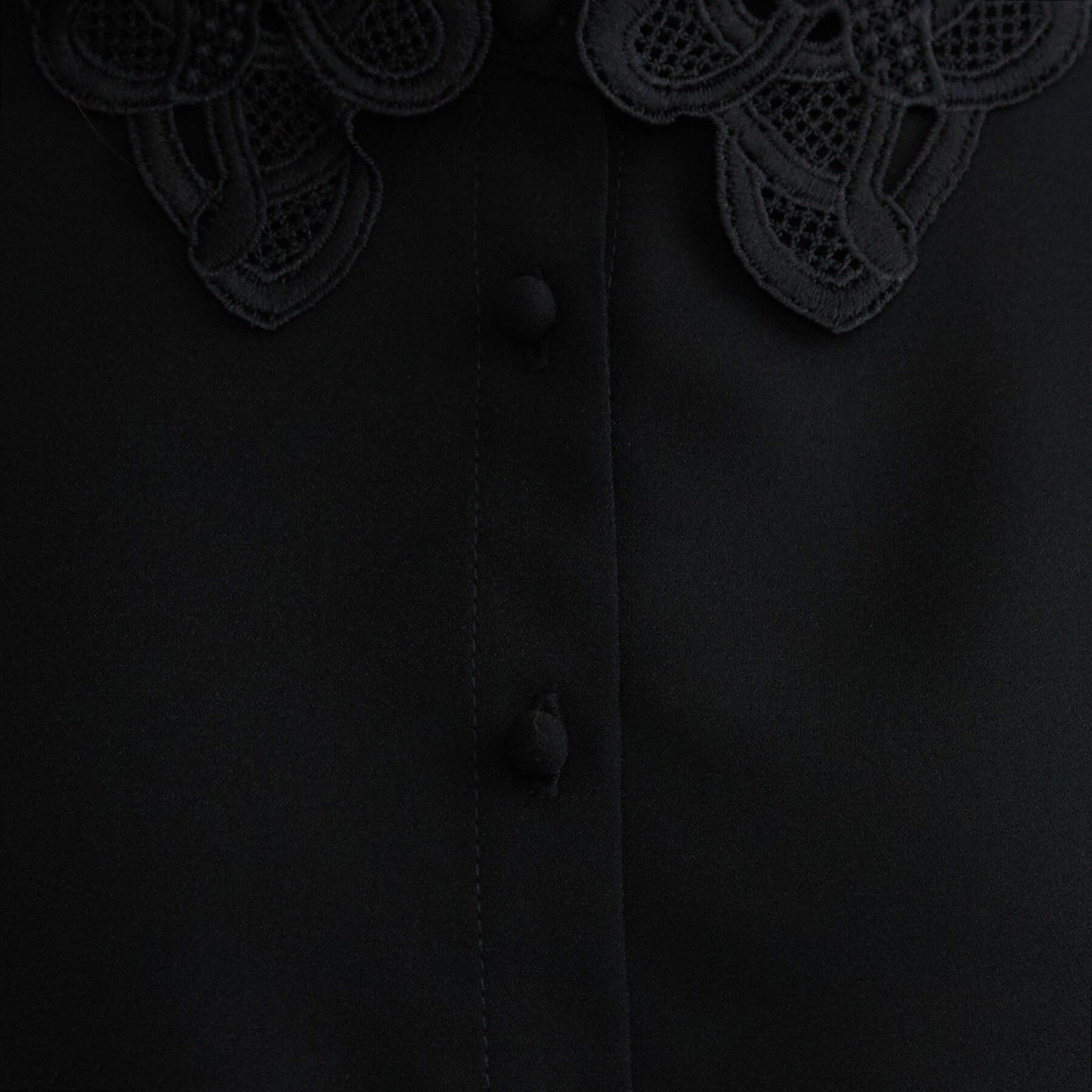 Couture broach「【お顔まわり彩る】レース衿ジョーゼットブラウス」|シャツ・ブラウス|