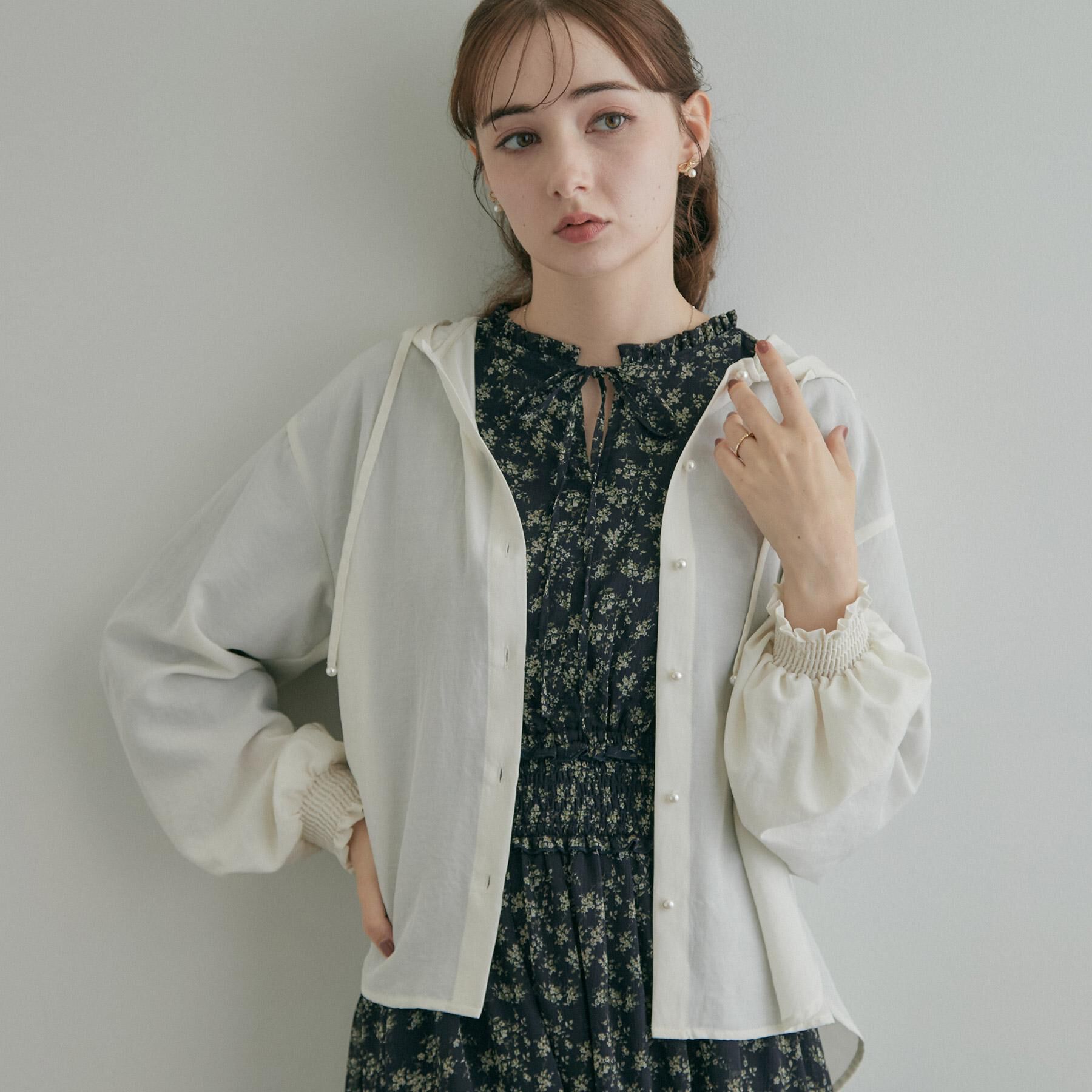 Couture broach「【大人可愛いフーディー】愛されシアーシャツ」|シャツ・ブラウス|