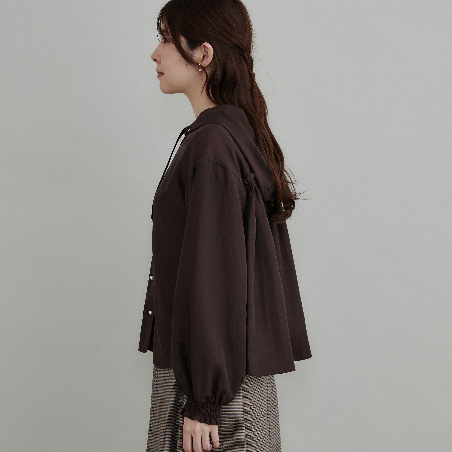 Couture broach「【大人可愛いフーディー】愛されシアーシャツ」|シャツ・ブラウス|