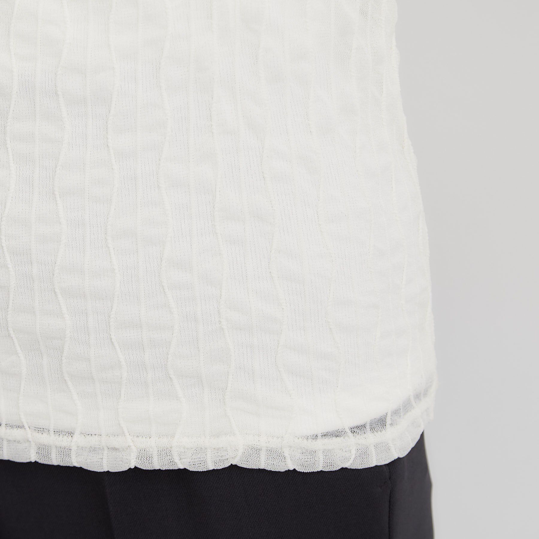 THE SHOP TK「クリンクルシアークルーネックカットソー」|Tシャツ・カットソー|