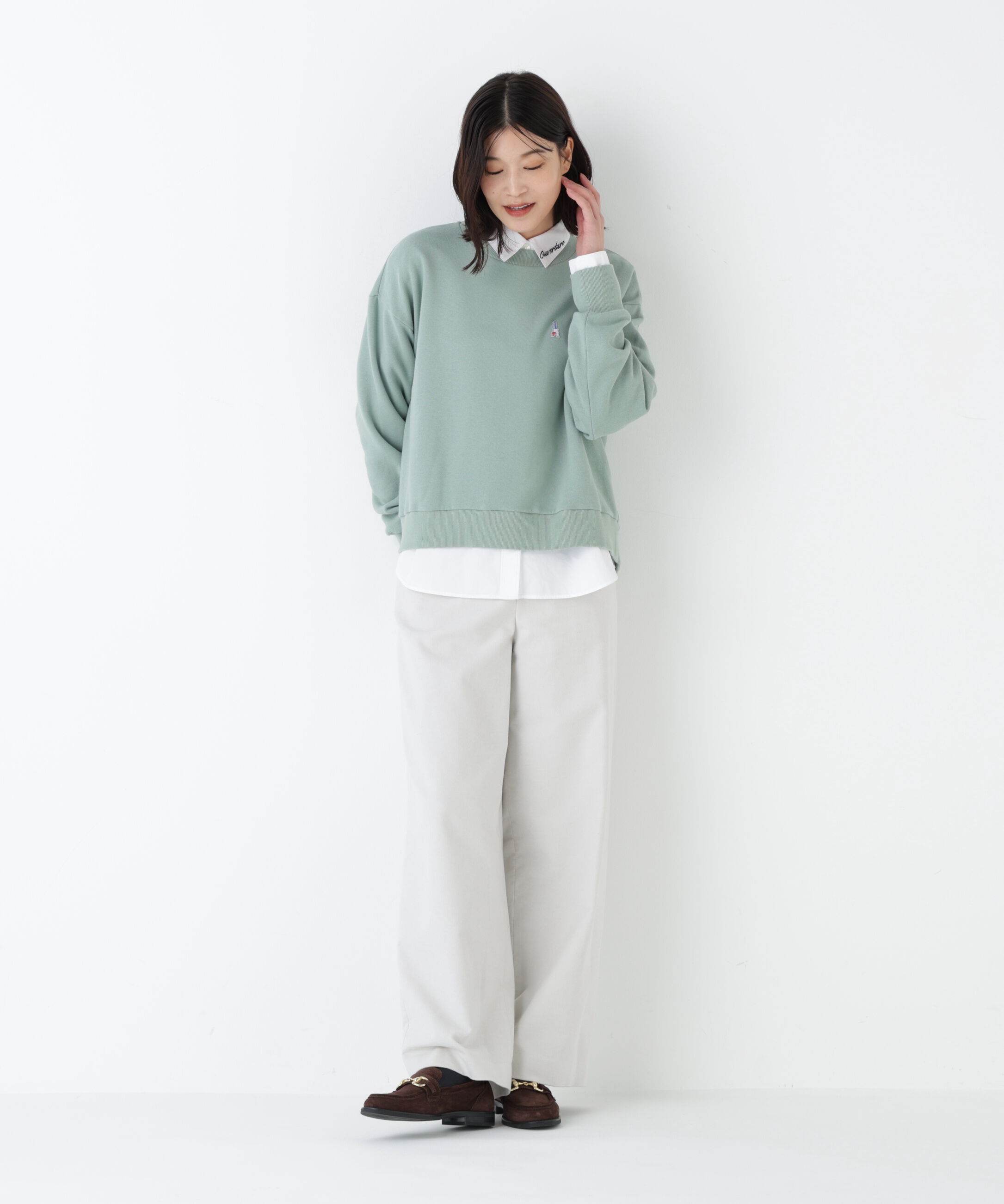  「◆モチーフワッペン裏起毛スウェット」|Tシャツ・カットソー|