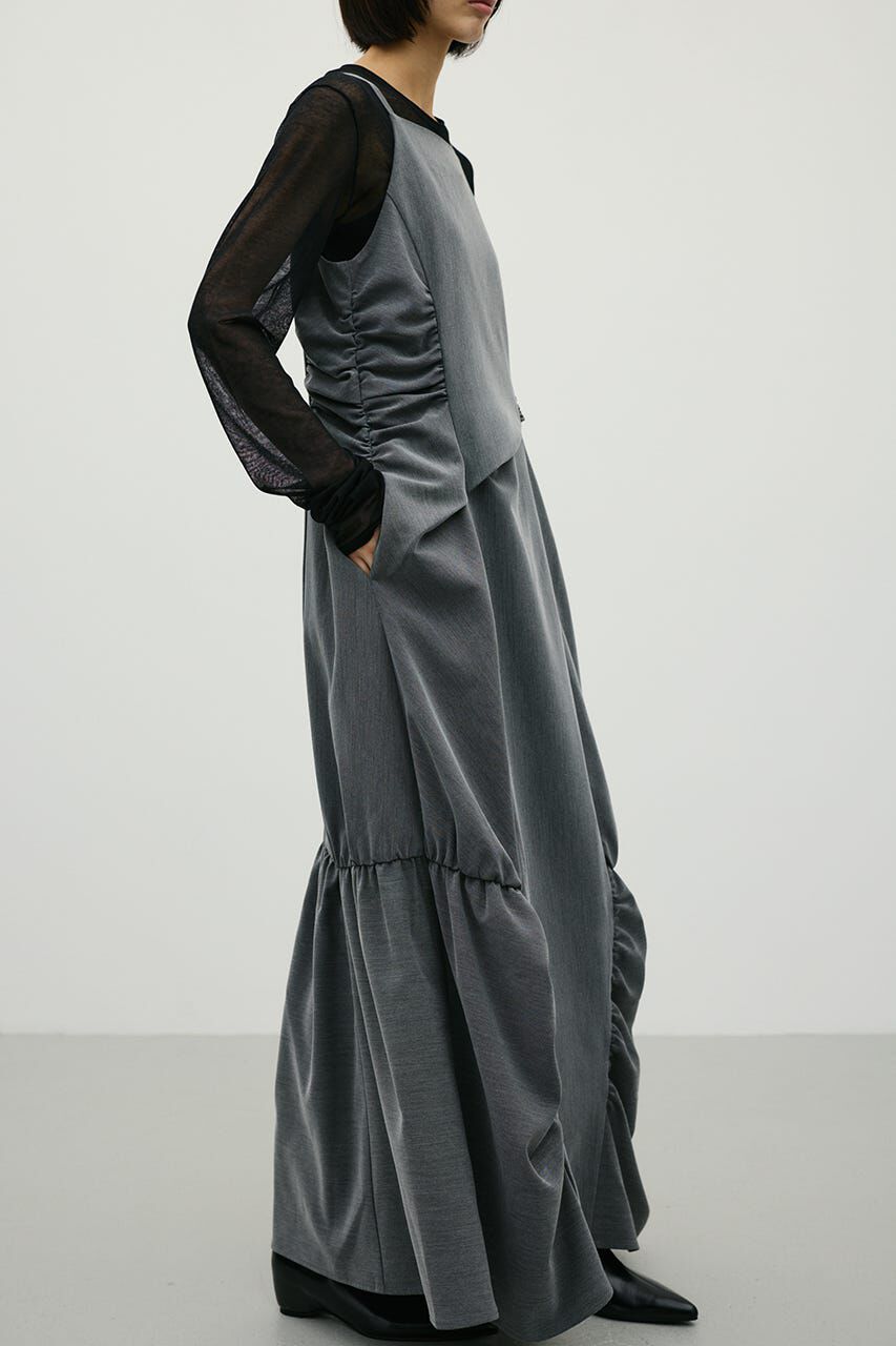 STYLEMIXER「ギャザータックキャミワンピース」|ワンピース|GRY