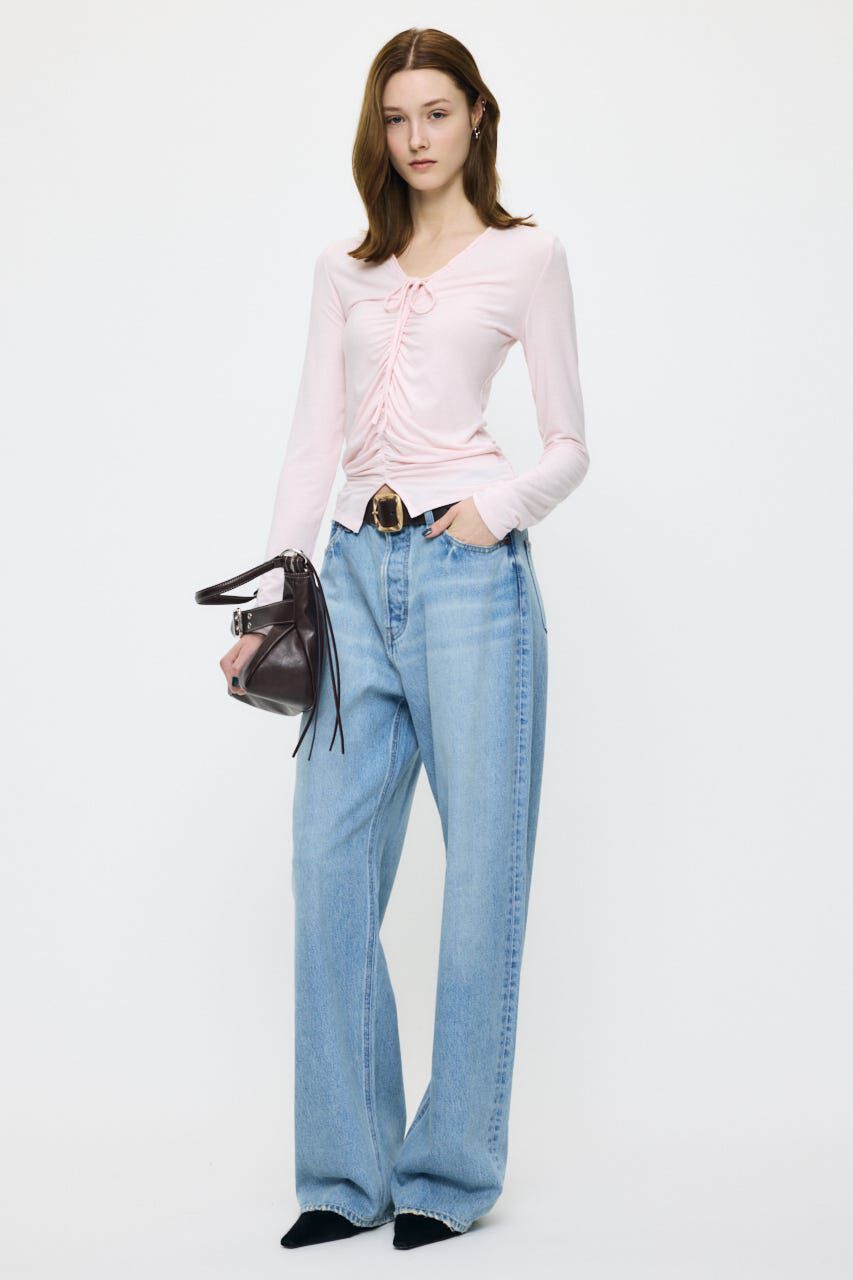 MOUSSY「GATHER V/N  トップス」|Tシャツ・カットソー|