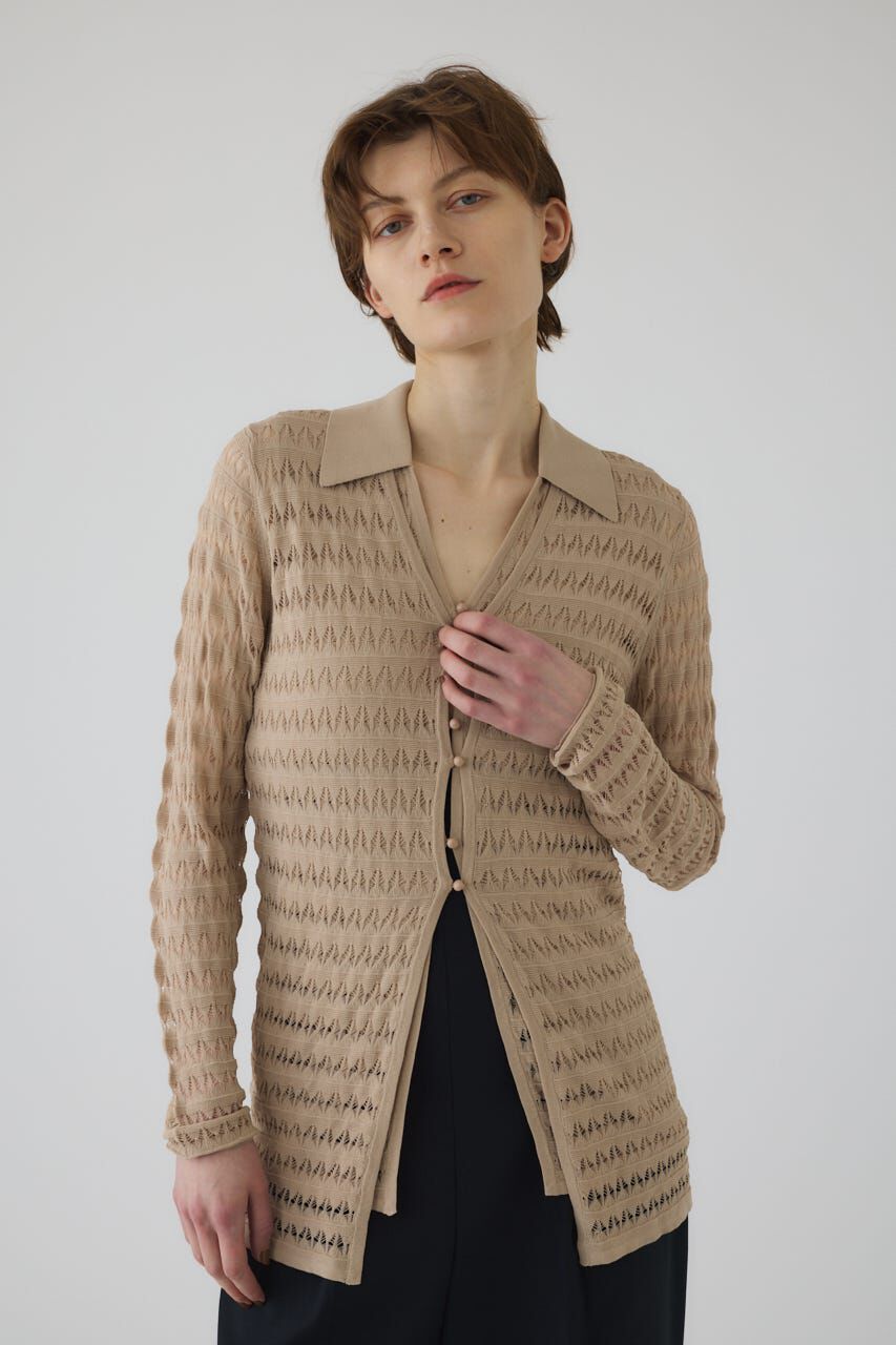 RIM.ARK 「Crochet collar knit tops」|ニット・セーター|