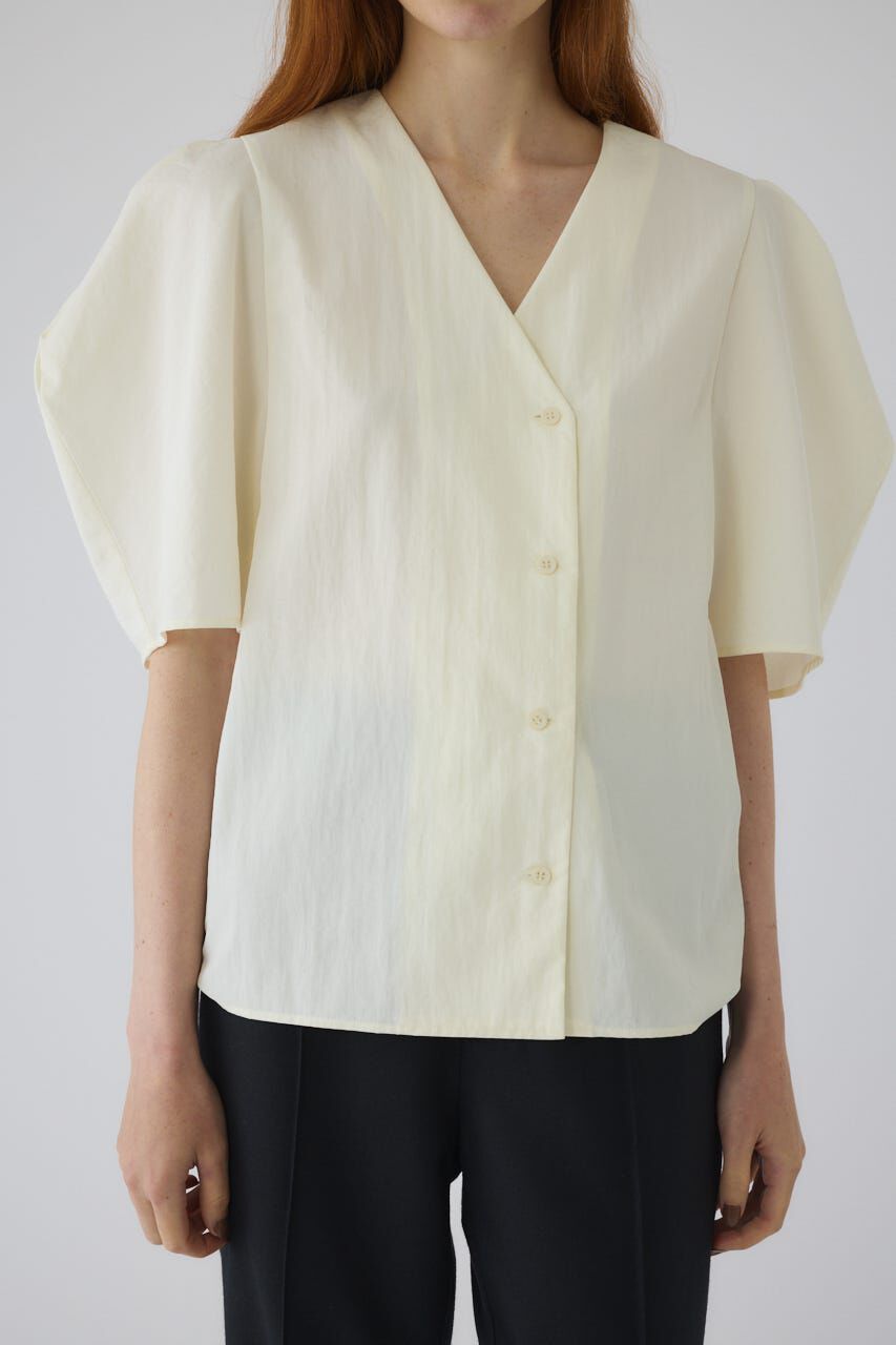RIM.ARK 「Volume sleeve v-neck SH」|シャツ・ブラウス|