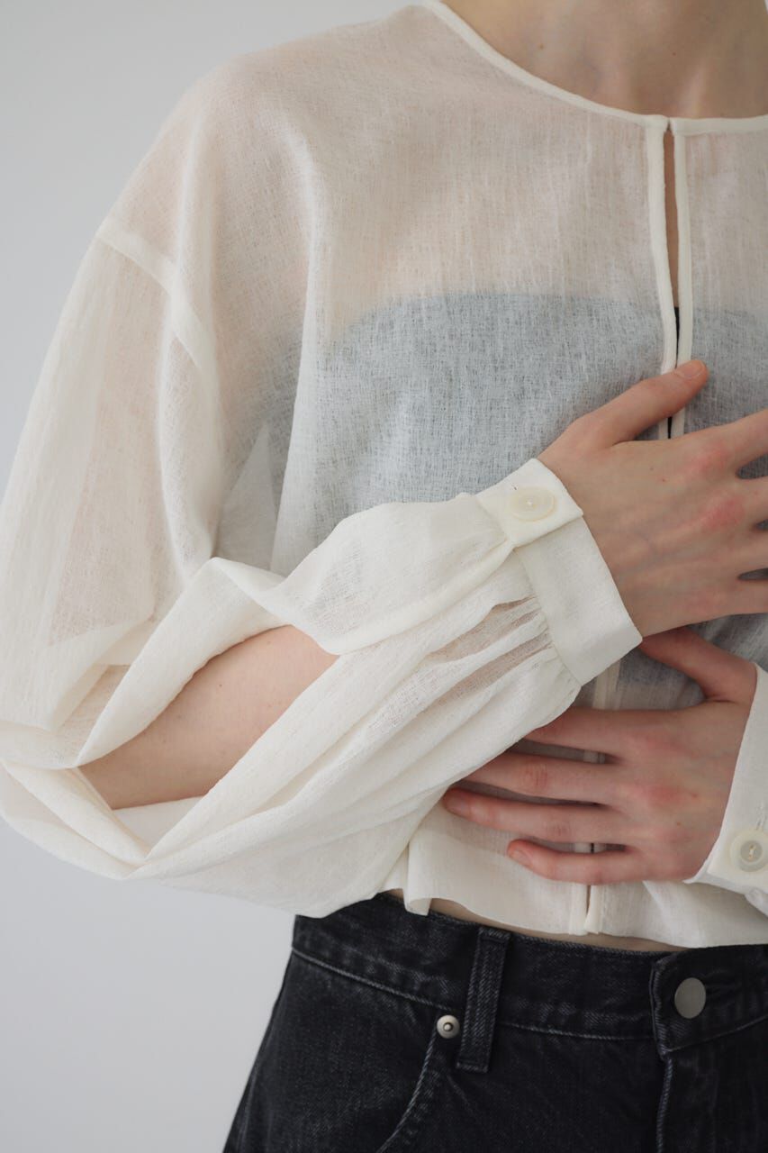 RIM.ARK 「Open sleeve sheer SH」|シャツ・ブラウス|