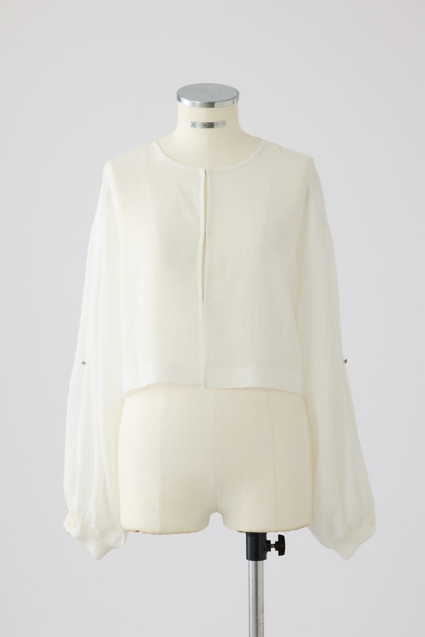 RIM.ARK 「Open sleeve sheer SH」|シャツ・ブラウス|