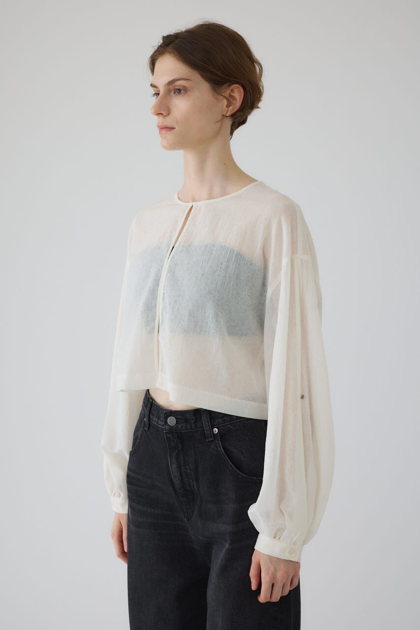 RIM.ARK 「Open sleeve sheer SH」|シャツ・ブラウス|