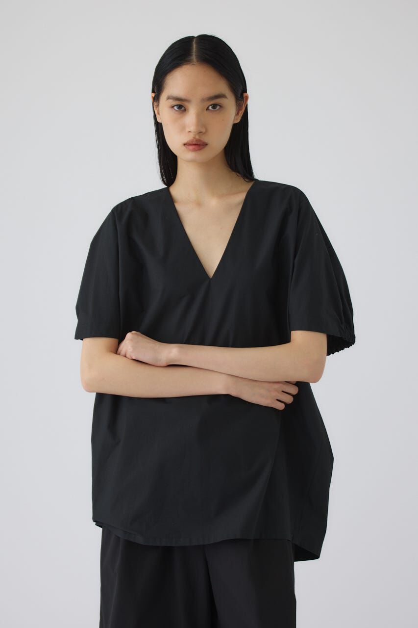 RIM.ARK 「Gather sleeve v-neck PO」|シャツ・ブラウス|