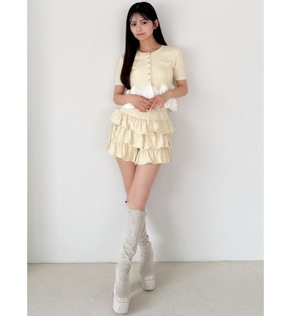 RESEXXY「テレコフリルショートパンツ【セットアップ着用可能】」|その他|
