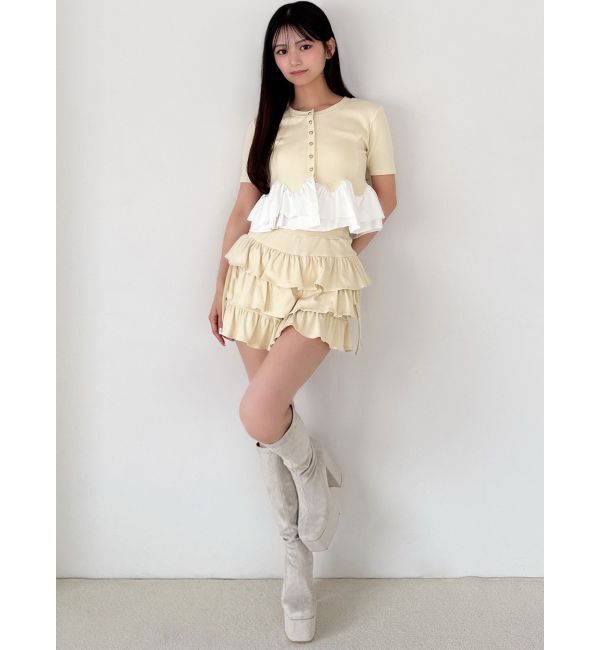 RESEXXY「テレコフリルショートパンツ【セットアップ着用可能】」|その他|