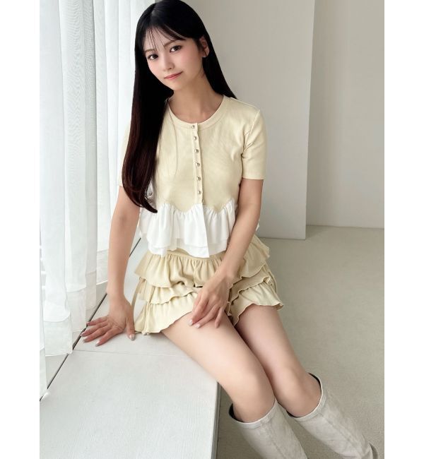 RESEXXY「テレコフリルショートパンツ【セットアップ着用可能】」|その他|