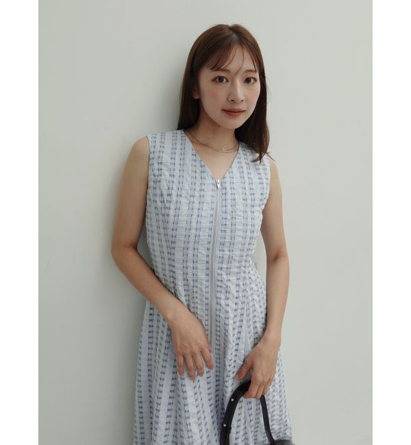 LAGUNAMOON「フロントZIPミックスカラーワンピース」|ワンピース|