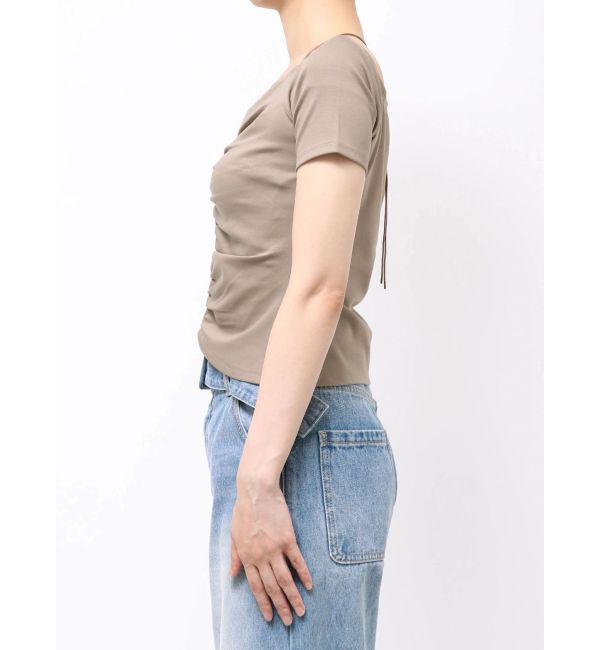 LAGUNAMOON「オフショルギャザーカットソー」|Tシャツ・カットソー|