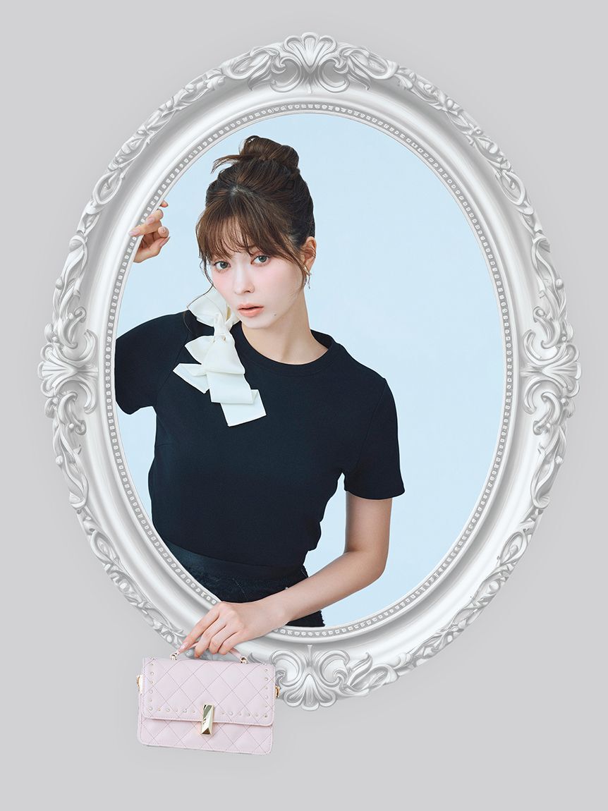 CELFORD「アシメリボンTシャツ」|Tシャツ・カットソー|