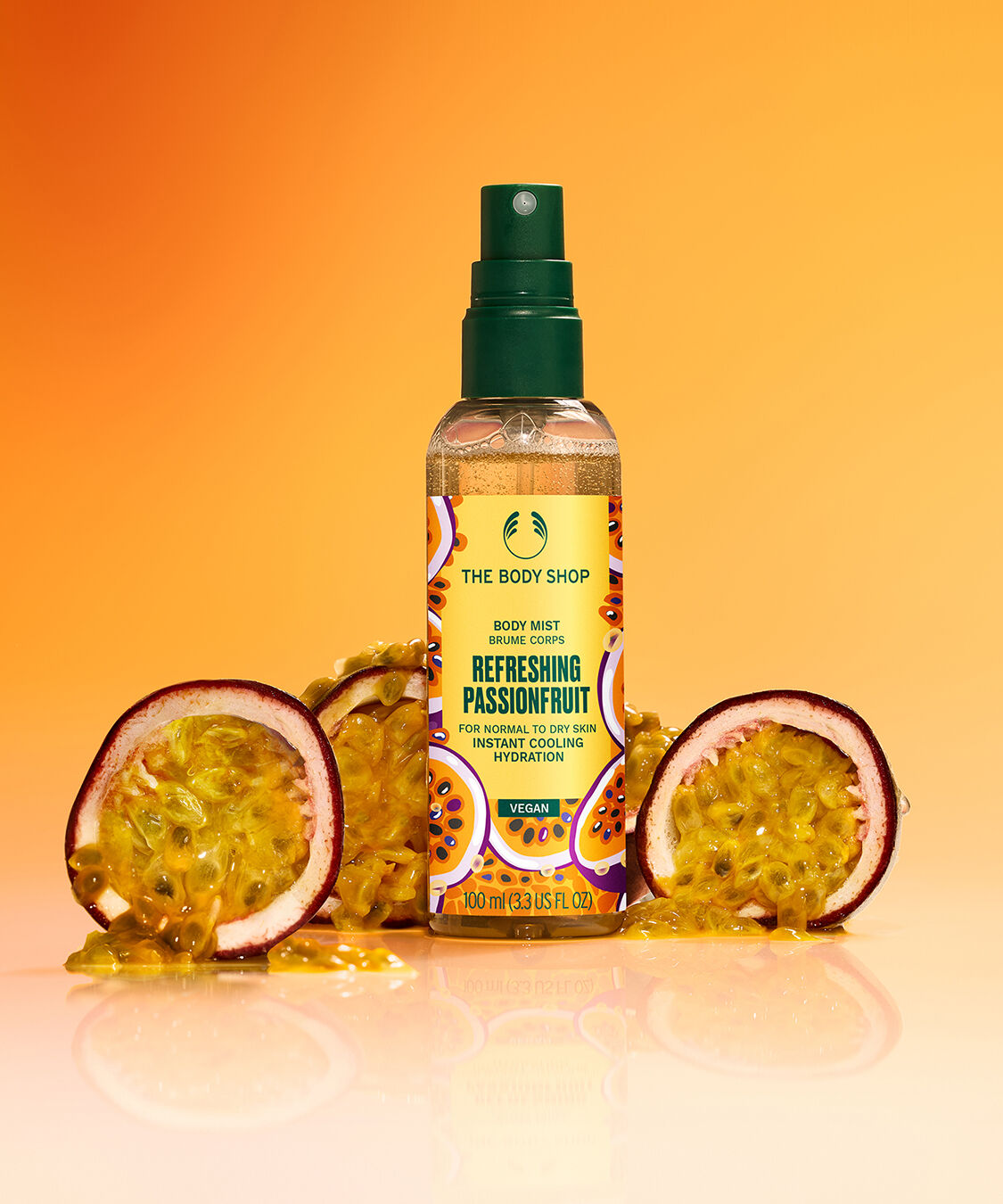 THE BODY SHOP「【数量限定】ボディミスト リフレッシング PF 100mL（香り：パッションフルーツ）」|香水・フレグランス|