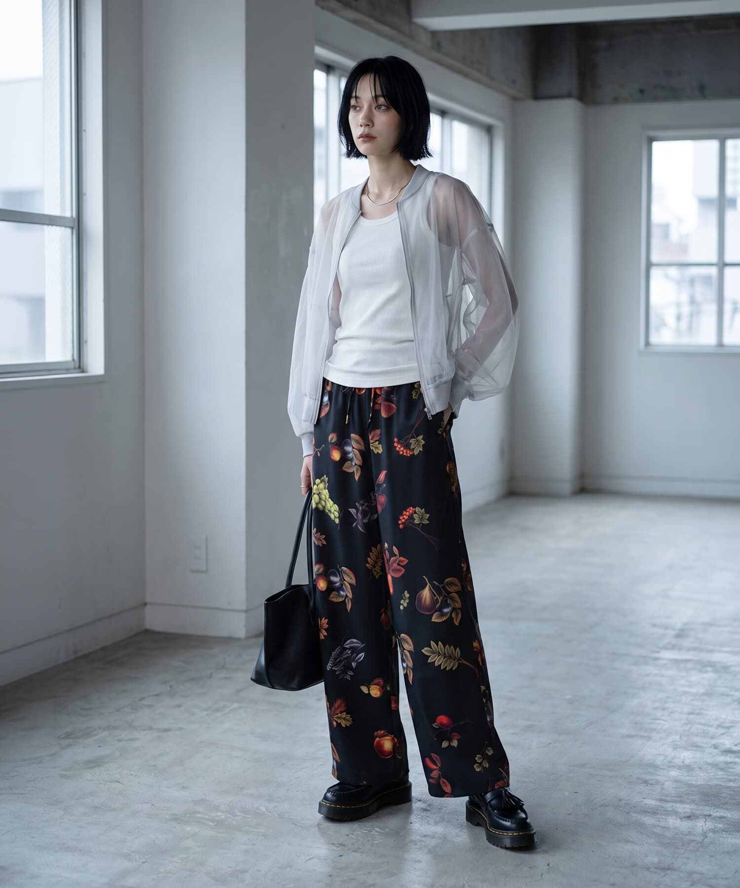 STYLE DELI「【BLK001】ジップアップシアーカーディガン」|カーディガン|