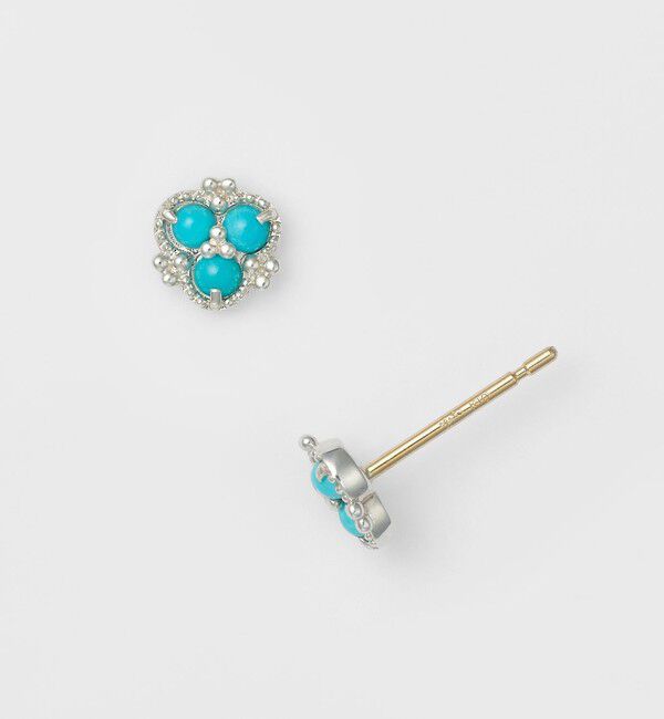 agete「シルバーターコイズピアス」|ピアス|