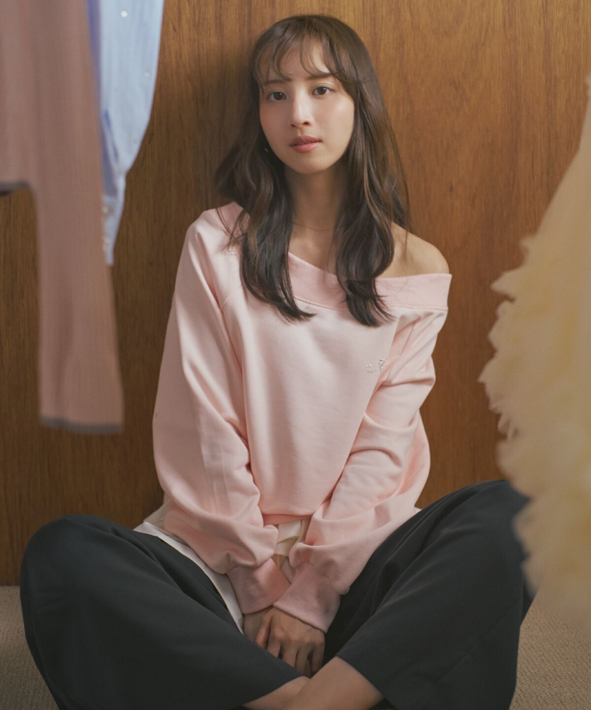 アンドクチュール「サイドジップオフショルスウェットプルオーバー」|Tシャツ・カットソー|