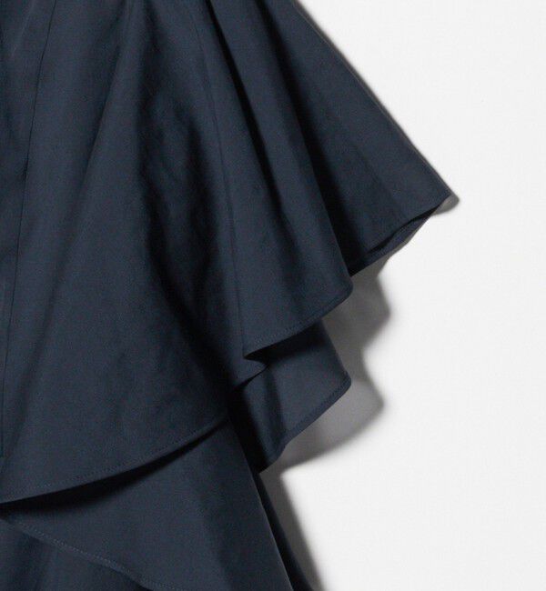 UNITED ARROWS「オーガンジー ペプラム フレア ブラウス ‐ウォッシャブル‐」|シャツ・ブラウス|