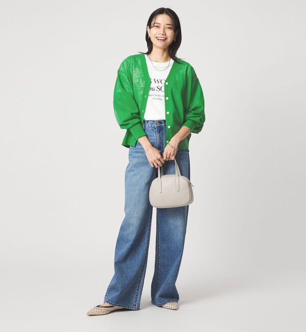 UNITED ARROWS green label relaxing「ビューティーネック2WAYカーデ ウォッシャブル」|カーディガン|