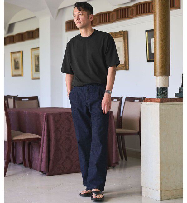 UNITED ARROWS green label relaxing「【WEB限定】ファンクショナル ヘビーウェイト クルーネック 半袖 Tシャツ カットソー -抗菌-」|Tシャツ・カットソー|