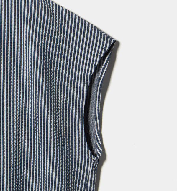 UNITED ARROWS green label relaxing「サッカー タック フレンチスリーブ カットソー UVカット」|Tシャツ・カットソー|