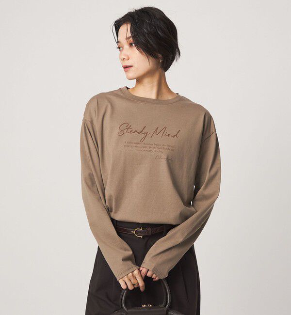 UNITED ARROWS green label relaxing「ロゴ ロングスリーブ Tシャツ」|Tシャツ・カットソー|