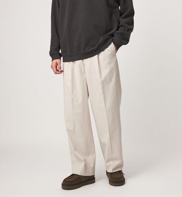 UNITED ARROWS green label relaxing「ハイツイスト 2P ワイド ストレート パンツ W5」|チノ|