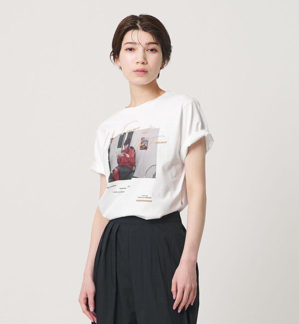 BEAUTY&YOUTH UNITED ARROWS「＜TRICOMER＞UNE FEMME プリントTシャツ」|Tシャツ・カットソー|