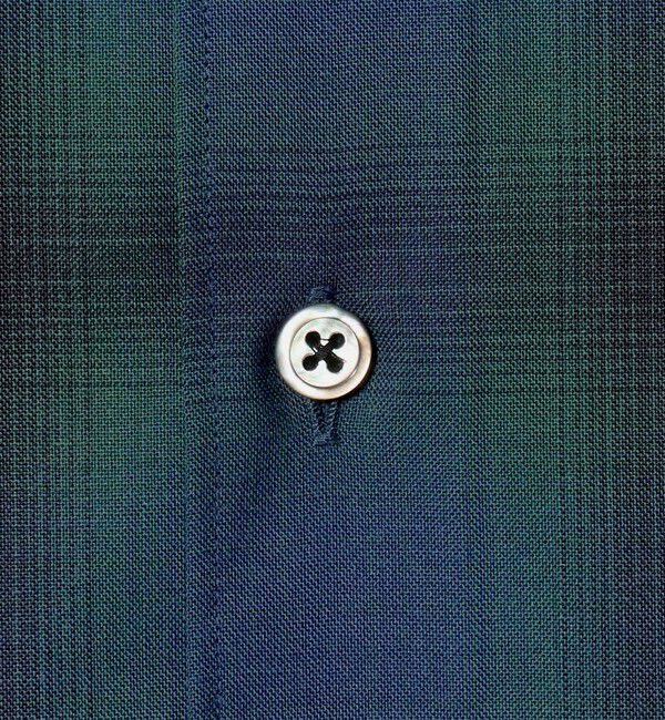 BEAUTY&YOUTH UNITED ARROWS「尾州 ウーステッド チェック レギュラー シャツ GRANDE TAPERD型 ウォッシャブル MADE IN JAPAN」|シャツ・ブラウス|