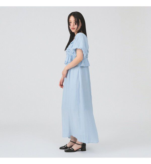 Ray BEAMS 「ペプラム パフスリーブ ワンピース」|ワンピース|