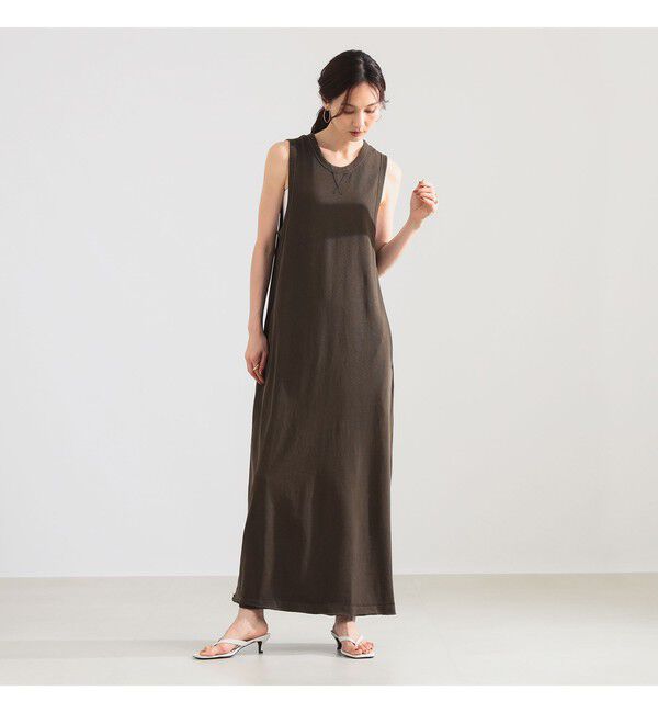Demi-Luxe BEAMS 「ピグメント ダイ ワンピース」|ワンピース|BROWN