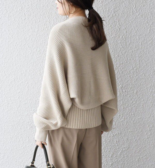 SHIPS for women「*〈手洗い可能〉リブニット&times;カーディガン◇」|カーディガン|