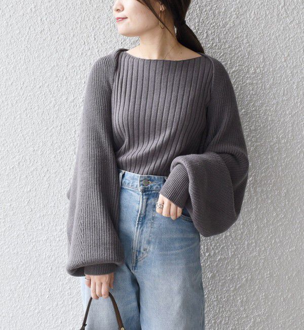 SHIPS for women「*〈手洗い可能〉リブニット&times;カーディガン◇」|カーディガン|