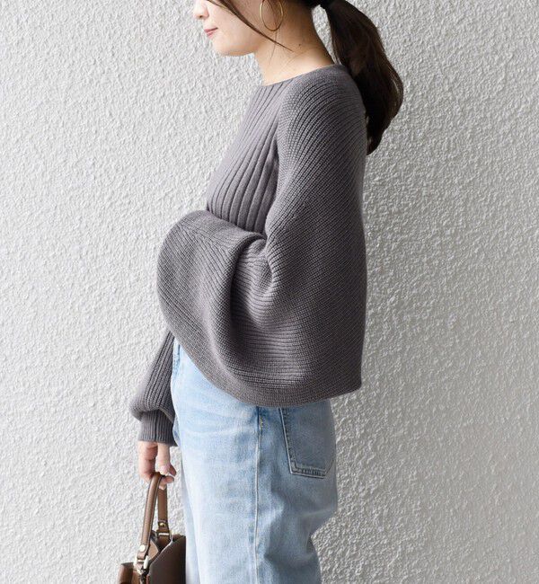 SHIPS for women「*〈手洗い可能〉リブニット&times;カーディガン◇」|カーディガン|