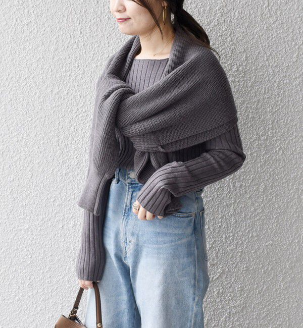 SHIPS for women「*〈手洗い可能〉リブニット&times;カーディガン◇」|カーディガン|