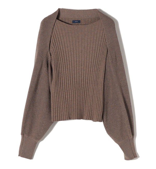 SHIPS for women「*〈手洗い可能〉リブニット&times;カーディガン◇」|カーディガン|