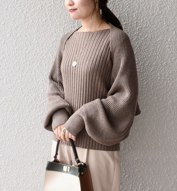 SHIPS for women「*〈手洗い可能〉リブニット&times;カーディガン◇」|カーディガン|