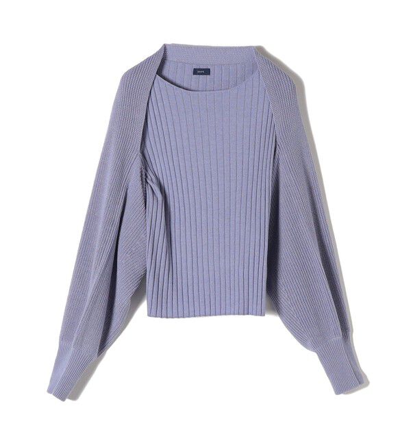 SHIPS for women「*〈手洗い可能〉リブニット&times;カーディガン◇」|カーディガン|