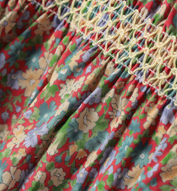 SHIPS Colors 「SHIPS Colors:90～140cm /〈洗濯機可能〉スモッキング フラワー ワンピース◇」|ワンピース|