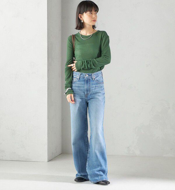 SHIPS for women「s.oyamadaコラボ:〈手洗い可能〉シアー テレコ ロング スリーブ TEE」|Tシャツ・カットソー|