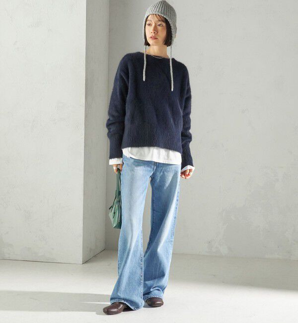 SHIPS for women「perah: ブローチ 付 イヤー フラップ ラメ ニット キャップ」|ニット帽|