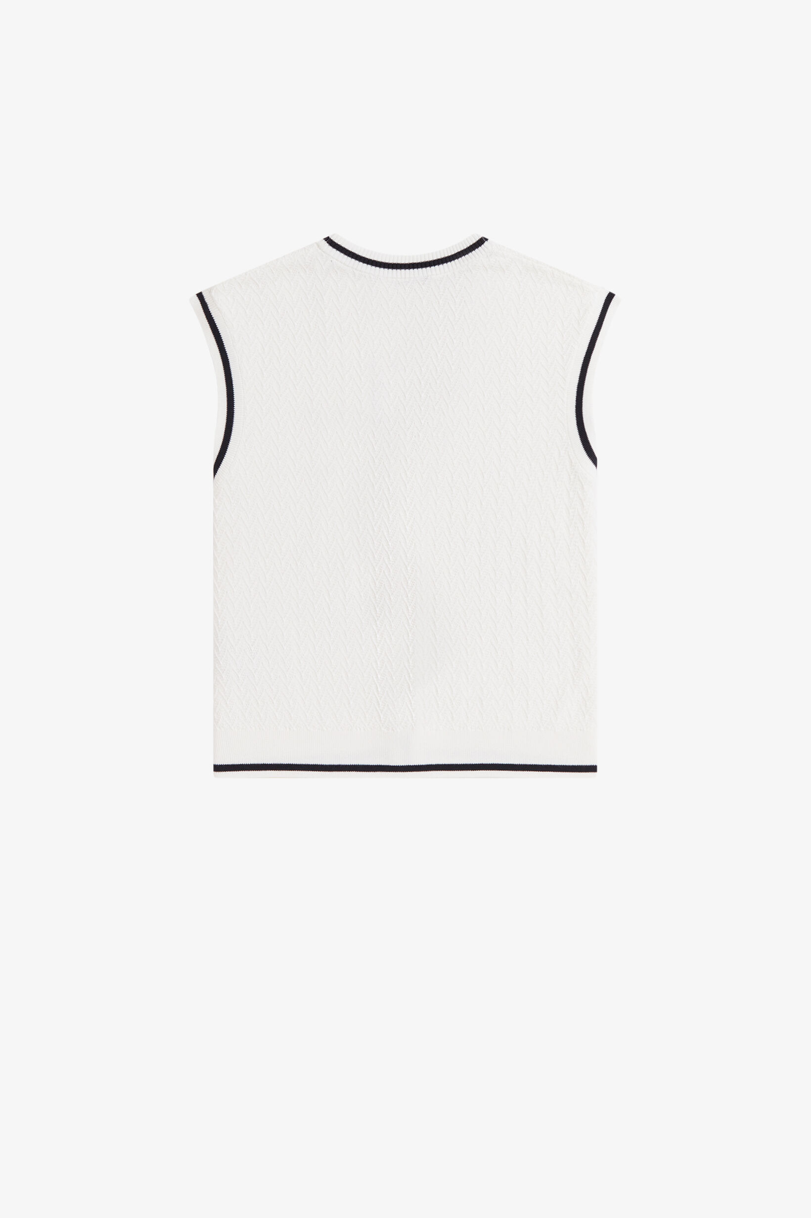 FRED PERRY 「Button Through Textured Knit Tank／ボタンスルーテクスチャーニットベスト」|タンクトップ|